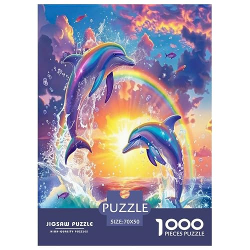 Delphin Puzzle 1000 Teile Schwer Puzzle Spielzeug Lernspiel Impossible Herausforderungsspielzeug Für Erwachsene Und Kinder Ab 12 Jahren 70x50cm/1000pcs Delphin Puzzle 1000 Teile Schwer Puzzle Spielzeug Lernspiel Impossible Herausforderungsspielzeug Für Erwachsene Und Kinder Ab 12 Jahren 70x50cm/1000pcs von JLZBXCUER