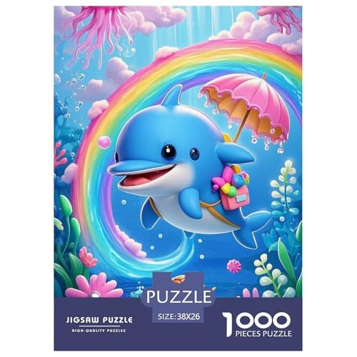 Delphin Puzzle 1000 Teile Schwer Puzzle Spielzeug Lernspiel Impossible Herausforderungsspielzeug Für Erwachsene Und Kinder Ab 14 Jahren 38x26cm/1000pcs Delphin Puzzle 1000 Teile Schwer Puzzle Spielzeug Lernspiel Impossible Herausforderungsspielzeug Für Erwachsene Und Kinder Ab 14 Jahren 38x26cm/1000pcs von JLZBXCUER