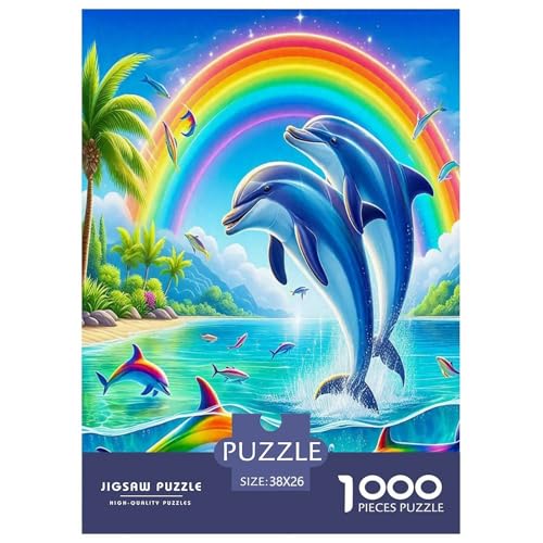 Delphin Puzzle 1000 Teile Schwer Puzzle Spielzeug Lernspiel Impossible Herausforderungsspielzeug Für Erwachsene Und Kinder Ab 14 Jahren 38x26cm/1000pcs Delphin Puzzle 1000 Teile Schwer Puzzle Spielzeug Lernspiel Impossible Herausforderungsspielzeug Für Erwachsene Und Kinder Ab 14 Jahren 38x26cm/1000pcs von JLZBXCUER