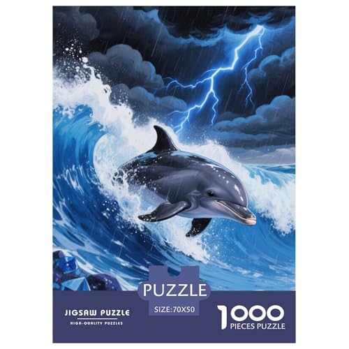Delphin Puzzle 1000 Teile Schwer Puzzle Spielzeug Pädagogisches Spiel Impossible Herausforderungsspielzeug Für Erwachsene Kinder 70x50cm/1000pcs Delphin Puzzle 1000 Teile Schwer Puzzle Spielzeug Pädagogisches Spiel Impossible Herausforderungsspielzeug Für Erwachsene Kinder 70x50cm/1000pcs von JLZBXCUER
