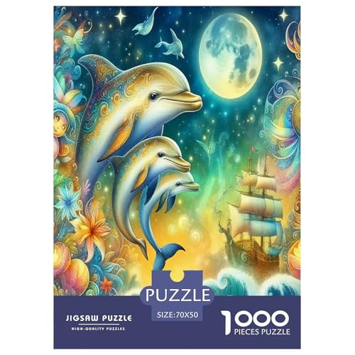 Delphin Puzzle 1000-teilige Schwer Puzzle Spielzeug Lernspiel Impossible Herausforderungsspielzeug Für Erwachsene Und Kinder Ab 12 Jahren 70x50cm/1000pcs Delphin Puzzle 1000-teilige Schwer Puzzle Spielzeug Lernspiel Impossible Herausforderungsspielzeug Für Erwachsene Und Kinder Ab 12 Jahren 70x50cm/1000pcs von JLZBXCUER