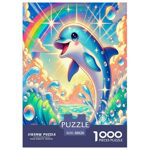 Delphin Puzzle 1000-teilige Schwer Puzzle Spielzeug Lernspiel Impossible Herausforderungsspielzeug Für Erwachsene Und Kinder Ab 14 Jahren 38x26cm/1000pcs Delphin Puzzle 1000-teilige Schwer Puzzle Spielzeug Lernspiel Impossible Herausforderungsspielzeug Für Erwachsene Und Kinder Ab 14 Jahren 38x26cm/1000pcs von JLZBXCUER