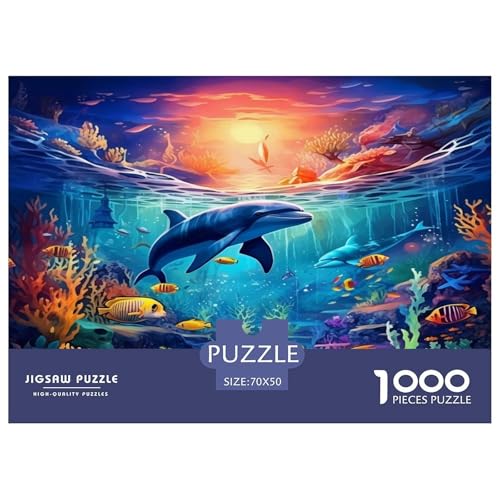 Delphin Puzzle 1000-teilige Schwer Puzzle Spielzeug Lernspiel Impossible Herausforderungsspielzeug Für Erwachsene Und Kinder Ab 14 Jahren 70x50cm/1000pcs Delphin Puzzle 1000-teilige Schwer Puzzle Spielzeug Lernspiel Impossible Herausforderungsspielzeug Für Erwachsene Und Kinder Ab 14 Jahren 70x50cm/1000pcs von JLZBXCUER