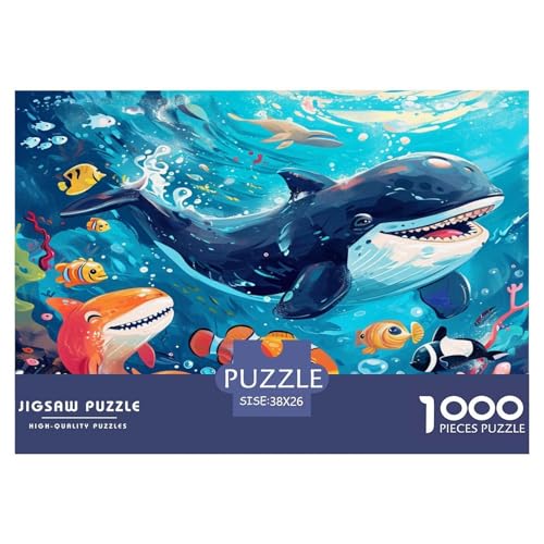 Delphin Puzzle 1000-teilige Schwer Puzzle Spielzeug Pädagogisches Spiel Impossible Herausforderungsspielzeug Für Erwachsene Kinder 38x26cm/1000pcs Delphin Puzzle 1000-teilige Schwer Puzzle Spielzeug Pädagogisches Spiel Impossible Herausforderungsspielzeug Für Erwachsene Kinder 38x26cm/1000pcs von JLZBXCUER