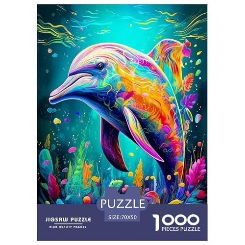Delphin Puzzles 1000 Teile Schwer Puzzle Spielzeug Lernspiel Impossible Herausforderung Spielzeug Für Erwachsene Kinder 70x50cm/1000pcs Delphin Puzzles 1000 Teile Schwer Puzzle Spielzeug Lernspiel Impossible Herausforderung Spielzeug Für Erwachsene Kinder 70x50cm/1000pcs von JLZBXCUER