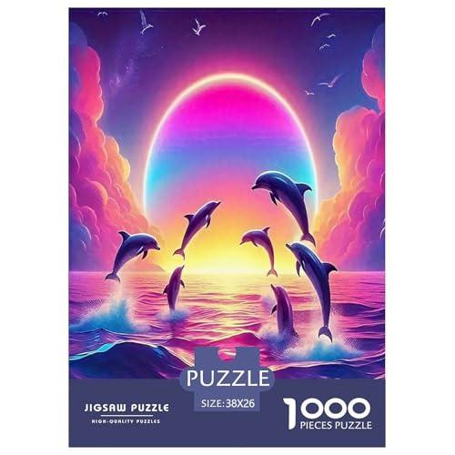 Delphin Puzzles 1000 Teile Schwer Puzzle Spielzeug Lernspiel Impossible Herausforderungsspielzeug Für Erwachsene Kinder 38x26cm/1000pcs Delphin Puzzles 1000 Teile Schwer Puzzle Spielzeug Lernspiel Impossible Herausforderungsspielzeug Für Erwachsene Kinder 38x26cm/1000pcs von JLZBXCUER