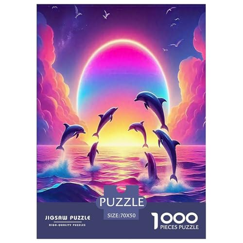 Delphin Puzzles 1000 Teile Schwer Puzzle Spielzeug Lernspiel Impossible Herausforderungsspielzeug Für Erwachsene Kinder 70x50cm/1000pcs Delphin Puzzles 1000 Teile Schwer Puzzle Spielzeug Lernspiel Impossible Herausforderungsspielzeug Für Erwachsene Kinder 70x50cm/1000pcs von JLZBXCUER