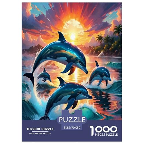 Delphin Puzzles 1000 Teile Schwer Puzzle Spielzeug Lernspiel Impossible Herausforderungsspielzeug Für Erwachsene Und Kinder Ab 14 Jahren 70x50cm/1000pcs Delphin Puzzles 1000 Teile Schwer Puzzle Spielzeug Lernspiel Impossible Herausforderungsspielzeug Für Erwachsene Und Kinder Ab 14 Jahren 70x50cm/1000pcs von JLZBXCUER