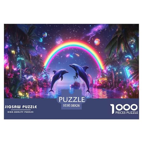 Delphin Puzzles 1000 Teile Schwer Puzzle Spielzeug Pädagogisches Spiel Impossible Herausforderungsspielzeug Für Erwachsene Kinder 38x26cm/1000pcs Delphin Puzzles 1000 Teile Schwer Puzzle Spielzeug Pädagogisches Spiel Impossible Herausforderungsspielzeug Für Erwachsene Kinder 38x26cm/1000pcs von JLZBXCUER