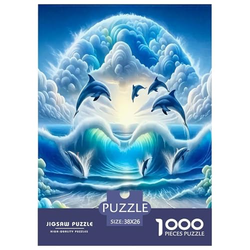 Delphin Puzzles 1000-teilige Schwer Puzzle Spielzeug Lernspiel Impossible Herausforderungsspielzeug Für Erwachsene Kinder 38x26cm/1000pcs Delphin Puzzles 1000-teilige Schwer Puzzle Spielzeug Lernspiel Impossible Herausforderungsspielzeug Für Erwachsene Kinder 38x26cm/1000pcs von JLZBXCUER