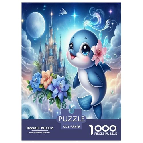 Delphin Puzzles 1000-teilige Schwer Puzzle Spielzeug Lernspiel Impossible Herausforderungsspielzeug Für Erwachsene Kinder 38x26cm/1000pcs Delphin Puzzles 1000-teilige Schwer Puzzle Spielzeug Lernspiel Impossible Herausforderungsspielzeug Für Erwachsene Kinder 38x26cm/1000pcs von JLZBXCUER
