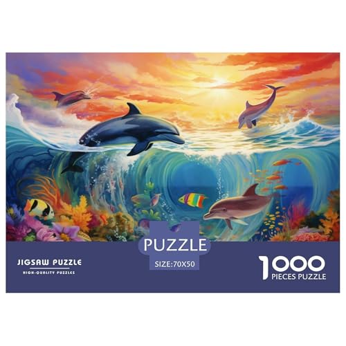 Delphins Puzzles 1000 Teile Schwer Puzzle Spielzeug Lernspiel Impossible Herausforderung Spielzeug Für Erwachsene Und Kinder Ab 12 Jahren 70x50cm/1000pcs Delphins Puzzles 1000 Teile Schwer Puzzle Spielzeug Lernspiel Impossible Herausforderung Spielzeug Für Erwachsene Und Kinder Ab 12 Jahren 70x50cm/1000pcs von JLZBXCUER