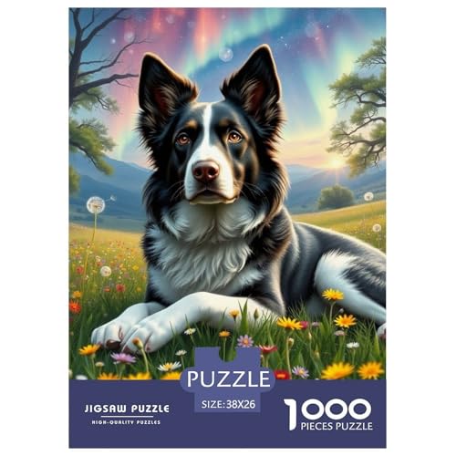 Der Border Collie Puzzles 1000-teilige Schwer Puzzle Spielzeug Lernspiel Impossible Hund Herausforderungsspielzeug Für Erwachsene Und Kinder in Bewährter 38x26cm/1000pcs Der Border Collie Puzzles 1000-teilige Schwer Puzzle Spielzeug Lernspiel Impossible Hund Herausforderungsspielzeug Für Erwachsene Und Kinder in Bewährter 38x26cm/1000pcs von JLZBXCUER