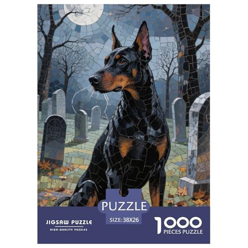 Doberman Pinscher Puzzles 1000-teilige Schwer Puzzle Spielzeug Lernspiel Impossible Herausforderungsspielzeug Für Erwachsene Kinder 38x26cm/1000pcs Doberman Pinscher Puzzles 1000-teilige Schwer Puzzle Spielzeug Lernspiel Impossible Herausforderungsspielzeug Für Erwachsene Kinder 38x26cm/1000pcs von JLZBXCUER
