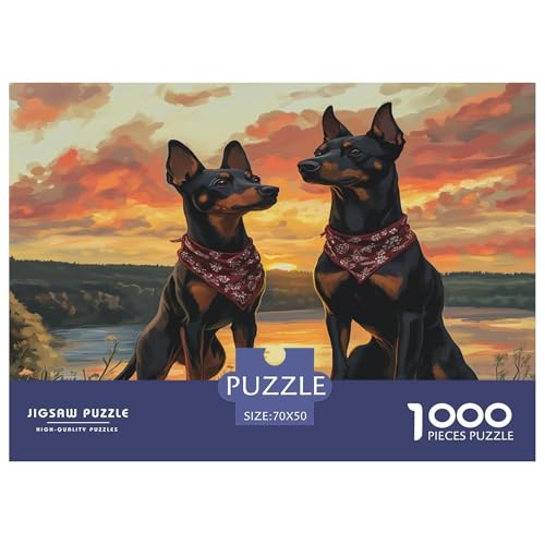 Doberman Puzzle 1000 Teile Schwer Puzzle Spielzeug Pädagogisches Spiel Impossible Herausforderungsspielzeug Für Erwachsene Kinder 70x50cm/1000pcs Doberman Puzzle 1000 Teile Schwer Puzzle Spielzeug Pädagogisches Spiel Impossible Herausforderungsspielzeug Für Erwachsene Kinder 70x50cm/1000pcs von JLZBXCUER