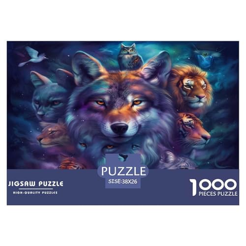 Dominierende Tiere Puzzle 1000-teilige Schwer Puzzle Spielzeug Lernspiel Impossible Herausforderung Spielzeug Für Erwachsene Kinder 38x26cm/1000pcs Dominierende Tiere Puzzle 1000-teilige Schwer Puzzle Spielzeug Lernspiel Impossible Herausforderung Spielzeug Für Erwachsene Kinder 38x26cm/1000pcs von JLZBXCUER
