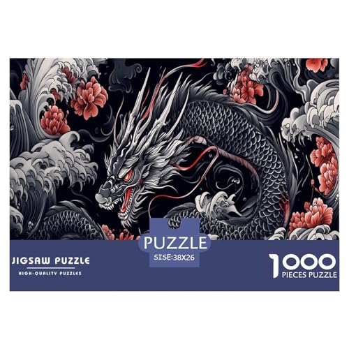 Drachen Puzzle 1000 Teile Schwer Puzzle Spielzeug Lernspiel Impossible Herausforderung Spielzeug Für Erwachsene Kinder 38x26cm/1000pcs Drachen Puzzle 1000 Teile Schwer Puzzle Spielzeug Lernspiel Impossible Herausforderung Spielzeug Für Erwachsene Kinder 38x26cm/1000pcs von JLZBXCUER