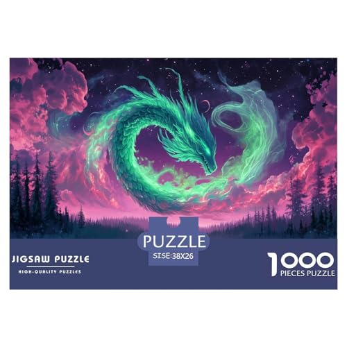 Drachen Puzzle 1000 Teile Schwer Puzzle Spielzeug Lernspiel Impossible Herausforderung Spielzeug Für Erwachsene Und Kinder Ab 14 Jahren 38x26cm/1000pcs Drachen Puzzle 1000 Teile Schwer Puzzle Spielzeug Lernspiel Impossible Herausforderung Spielzeug Für Erwachsene Und Kinder Ab 14 Jahren 38x26cm/1000pcs von JLZBXCUER