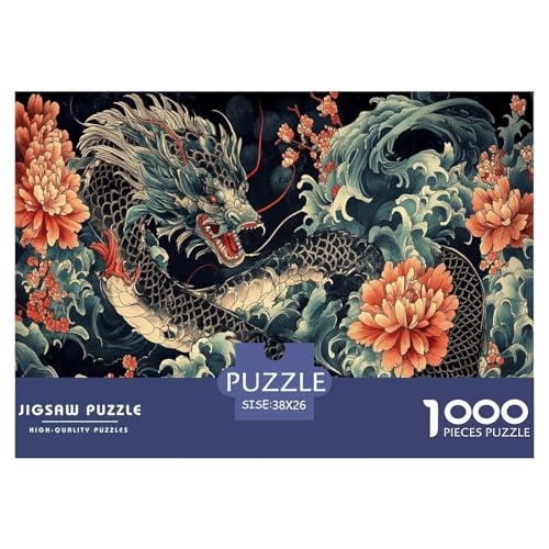 Drachen Puzzle 1000 Teile Schwer Puzzle Spielzeug Lernspiel Impossible Herausforderungsspielzeug Für Erwachsene Kinder 38x26cm/1000pcs Drachen Puzzle 1000 Teile Schwer Puzzle Spielzeug Lernspiel Impossible Herausforderungsspielzeug Für Erwachsene Kinder 38x26cm/1000pcs von JLZBXCUER