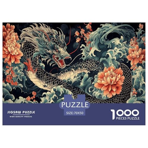 Drachen Puzzle 1000 Teile Schwer Puzzle Spielzeug Lernspiel Impossible Herausforderungsspielzeug Für Erwachsene Und Kinder Ab 12 Jahren 70x50cm/1000pcs Drachen Puzzle 1000 Teile Schwer Puzzle Spielzeug Lernspiel Impossible Herausforderungsspielzeug Für Erwachsene Und Kinder Ab 12 Jahren 70x50cm/1000pcs von JLZBXCUER
