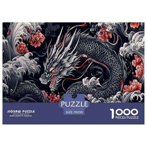 Drachen Puzzle 1000 Teile Schwer Puzzle Spielzeug Pädagogisches Spiel Impossible Herausforderung Spielzeug Für Erwachsene Und Kinder in Bewährter 70x50cm/1000pcs Drachen Puzzle 1000 Teile Schwer Puzzle Spielzeug Pädagogisches Spiel Impossible Herausforderung Spielzeug Für Erwachsene Und Kinder in Bewährter 70x50cm/1000pcs von JLZBXCUER