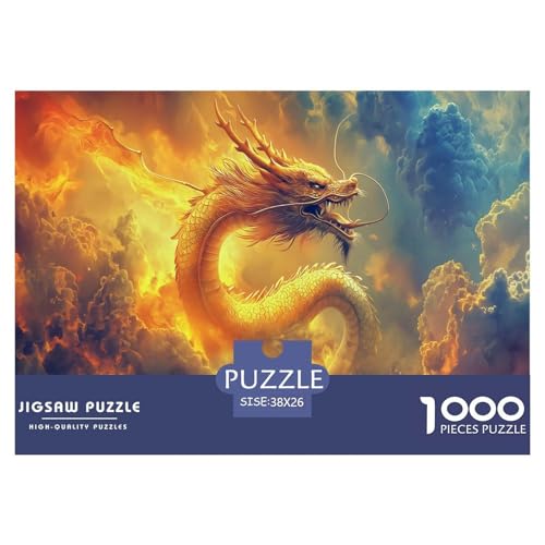 Drachen Puzzle 1000 Teile Schwer Puzzle Spielzeug Pädagogisches Spiel Impossible Herausforderungsspielzeug Für Erwachsene Und Kinder in Bewährter 38x26cm/1000pcs Drachen Puzzle 1000 Teile Schwer Puzzle Spielzeug Pädagogisches Spiel Impossible Herausforderungsspielzeug Für Erwachsene Und Kinder in Bewährter 38x26cm/1000pcs von JLZBXCUER