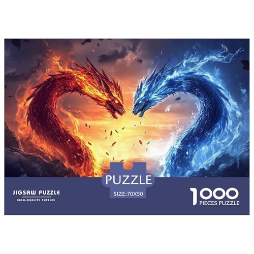 Drachen Puzzle 1000-teilige Schwer Puzzle Spielzeug Lernspiel Impossible Herausforderung Spielzeug Für Erwachsene Und Kinder Ab 14 Jahren 70x50cm/1000pcs Drachen Puzzle 1000-teilige Schwer Puzzle Spielzeug Lernspiel Impossible Herausforderung Spielzeug Für Erwachsene Und Kinder Ab 14 Jahren 70x50cm/1000pcs von JLZBXCUER