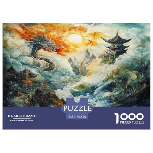 Drachen Puzzle 1000-teilige Schwer Puzzle Spielzeug Lernspiel Impossible Herausforderungsspielzeug Für Erwachsene Und Kinder Ab 12 Jahren 70x50cm/1000pcs Drachen Puzzle 1000-teilige Schwer Puzzle Spielzeug Lernspiel Impossible Herausforderungsspielzeug Für Erwachsene Und Kinder Ab 12 Jahren 70x50cm/1000pcs von JLZBXCUER