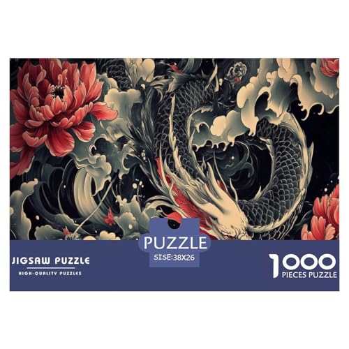 Drachen Puzzles 1000 Teile Schwer Puzzle Spielzeug Lernspiel Impossible Herausforderungsspielzeug Für Erwachsene Kinder 38x26cm/1000pcs Drachen Puzzles 1000 Teile Schwer Puzzle Spielzeug Lernspiel Impossible Herausforderungsspielzeug Für Erwachsene Kinder 38x26cm/1000pcs von JLZBXCUER