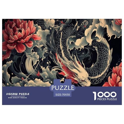 Drachen Puzzles 1000 Teile Schwer Puzzle Spielzeug Pädagogisches Spiel Impossible Herausforderungsspielzeug Für Erwachsene Und Kinder in Bewährter 70x50cm/1000pcs Drachen Puzzles 1000 Teile Schwer Puzzle Spielzeug Pädagogisches Spiel Impossible Herausforderungsspielzeug Für Erwachsene Und Kinder in Bewährter 70x50cm/1000pcs von JLZBXCUER