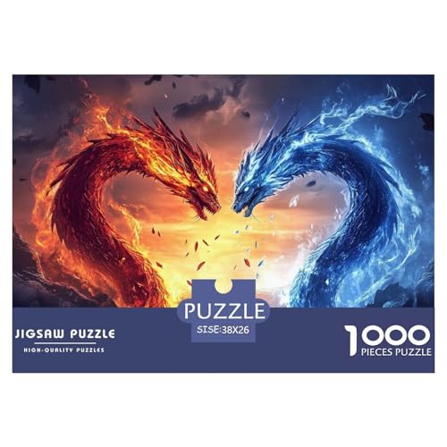 Drachen Puzzles 1000-teilige Schwer Puzzle Spielzeug Lernspiel Impossible Herausforderungsspielzeug Für Erwachsene Und Kinder in Bewährter 38x26cm/1000pcs Drachen Puzzles 1000-teilige Schwer Puzzle Spielzeug Lernspiel Impossible Herausforderungsspielzeug Für Erwachsene Und Kinder in Bewährter 38x26cm/1000pcs von JLZBXCUER