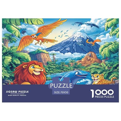 Dschungeltiere Puzzle 1000-teilige Schwer Puzzle Spielzeug Pädagogisches Spiel Impossible Herausforderungsspielzeug Für Erwachsene Kinder 70x50cm/1000pcs Dschungeltiere Puzzle 1000-teilige Schwer Puzzle Spielzeug Pädagogisches Spiel Impossible Herausforderungsspielzeug Für Erwachsene Kinder 70x50cm/1000pcs von JLZBXCUER