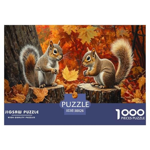 Eichhörnchen Puzzle 1000-teilige Schwer Puzzle Spielzeug Lernspiel Impossible Herausforderungsspielzeug Für Erwachsene Und Kinder Ab 12 Jahren 38x26cm/1000pcs Eichhörnchen Puzzle 1000-teilige Schwer Puzzle Spielzeug Lernspiel Impossible Herausforderungsspielzeug Für Erwachsene Und Kinder Ab 12 Jahren 38x26cm/1000pcs von JLZBXCUER