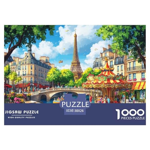 Eiffelturm Puzzle 1000 Teile Schwer Puzzle Spielzeug Lernspiel Impossible Herausforderungsspielzeug Für Erwachsene Und Kinder in Bewährter 38x26cm/1000pcs Eiffelturm Puzzle 1000 Teile Schwer Puzzle Spielzeug Lernspiel Impossible Herausforderungsspielzeug Für Erwachsene Und Kinder in Bewährter 38x26cm/1000pcs von JLZBXCUER