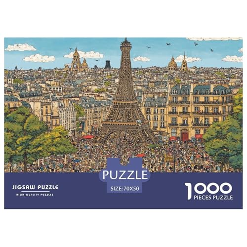 Eiffelturm Puzzle 1000 Teile Schwer Puzzle Spielzeug Pädagogisches Spiel Impossible Herausforderung Spielzeug Für Erwachsene Und Kinder Ab 14 Jahren 70x50cm/1000pcs Eiffelturm Puzzle 1000 Teile Schwer Puzzle Spielzeug Pädagogisches Spiel Impossible Herausforderung Spielzeug Für Erwachsene Und Kinder Ab 14 Jahren 70x50cm/1000pcs von JLZBXCUER