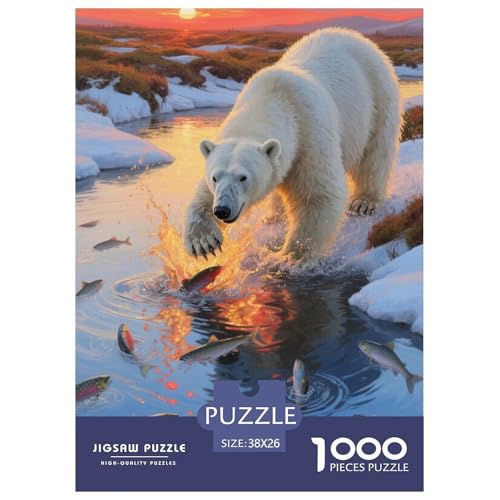 Eisbär Puzzle 1000 Teile Schwer Puzzle Spielzeug Lernspiel Impossible Herausforderung Spielzeug Für Erwachsene Kinder 38x26cm/1000pcs Eisbär Puzzle 1000 Teile Schwer Puzzle Spielzeug Lernspiel Impossible Herausforderung Spielzeug Für Erwachsene Kinder 38x26cm/1000pcs von JLZBXCUER