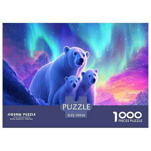Eisbär Puzzle 1000-teilige Schwer Puzzle Spielzeug Pädagogisches Spiel Impossible Herausforderungsspielzeug Für Erwachsene Und Kinder Ab 14 Jahren 70x50cm/1000pcs Eisbär Puzzle 1000-teilige Schwer Puzzle Spielzeug Pädagogisches Spiel Impossible Herausforderungsspielzeug Für Erwachsene Und Kinder Ab 14 Jahren 70x50cm/1000pcs von JLZBXCUER