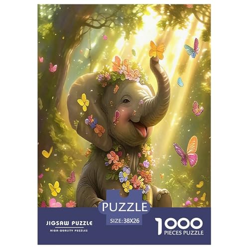 Elefanten Puzzle 1000 Teile Schwer Puzzle Spielzeug Lernspiel Impossible Herausforderung Spielzeug Für Erwachsene Kinder 38x26cm/1000pcs Elefanten Puzzle 1000 Teile Schwer Puzzle Spielzeug Lernspiel Impossible Herausforderung Spielzeug Für Erwachsene Kinder 38x26cm/1000pcs von JLZBXCUER