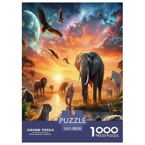 Elefanten Puzzle 1000 Teile Schwer Puzzle Spielzeug Lernspiel Impossible Herausforderungsspielzeug Für Erwachsene Und Kinder Ab 12 Jahren 38x26cm/1000pcs Elefanten Puzzle 1000 Teile Schwer Puzzle Spielzeug Lernspiel Impossible Herausforderungsspielzeug Für Erwachsene Und Kinder Ab 12 Jahren 38x26cm/1000pcs von JLZBXCUER