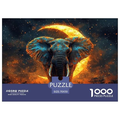 Elefanten Puzzle 1000 Teile Schwer Puzzle Spielzeug Lernspiel Impossible Herausforderungsspielzeug Für Erwachsene Und Kinder Ab 12 Jahren 70x50cm/1000pcs Elefanten Puzzle 1000 Teile Schwer Puzzle Spielzeug Lernspiel Impossible Herausforderungsspielzeug Für Erwachsene Und Kinder Ab 12 Jahren 70x50cm/1000pcs von JLZBXCUER