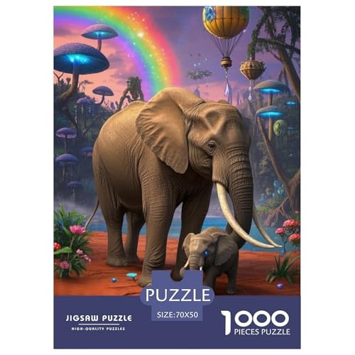 Elefanten Puzzle 1000 Teile Schwer Puzzle Spielzeug Lernspiel Impossible Herausforderungsspielzeug Für Erwachsene Und Kinder Ab 12 Jahren 70x50cm/1000pcs Elefanten Puzzle 1000 Teile Schwer Puzzle Spielzeug Lernspiel Impossible Herausforderungsspielzeug Für Erwachsene Und Kinder Ab 12 Jahren 70x50cm/1000pcs von JLZBXCUER