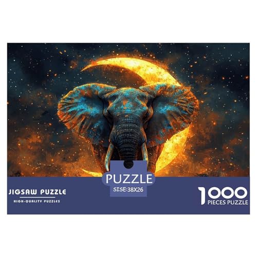 Elefanten Puzzle 1000 Teile Schwer Puzzle Spielzeug Lernspiel Impossible Herausforderungsspielzeug Für Erwachsene Und Kinder Ab 14 Jahren 38x26cm/1000pcs Elefanten Puzzle 1000 Teile Schwer Puzzle Spielzeug Lernspiel Impossible Herausforderungsspielzeug Für Erwachsene Und Kinder Ab 14 Jahren 38x26cm/1000pcs von JLZBXCUER