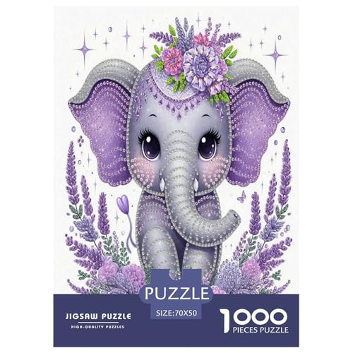Elefanten Puzzle 1000 Teile Schwer Puzzle Spielzeug Pädagogisches Spiel Impossible Herausforderungsspielzeug Für Erwachsene Kinder 70x50cm/1000pcs Elefanten Puzzle 1000 Teile Schwer Puzzle Spielzeug Pädagogisches Spiel Impossible Herausforderungsspielzeug Für Erwachsene Kinder 70x50cm/1000pcs von JLZBXCUER