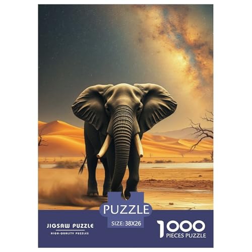Elefanten Puzzle 1000 Teile Schwer Puzzle Spielzeug Pädagogisches Spiel Impossible Tier Herausforderungsspielzeug Für Erwachsene Und Kinder Ab 12 Jahren 38x26cm/1000pcs Elefanten Puzzle 1000 Teile Schwer Puzzle Spielzeug Pädagogisches Spiel Impossible Tier Herausforderungsspielzeug Für Erwachsene Und Kinder Ab 12 Jahren 38x26cm/1000pcs von JLZBXCUER