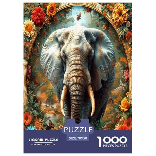 Elefanten Puzzle 1000-teilige Schwer Puzzle Spielzeug Lernspiel Impossible Herausforderung Spielzeug Für Erwachsene Kinder 70x50cm/1000pcs Elefanten Puzzle 1000-teilige Schwer Puzzle Spielzeug Lernspiel Impossible Herausforderung Spielzeug Für Erwachsene Kinder 70x50cm/1000pcs von JLZBXCUER