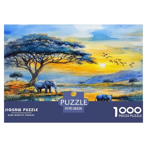 Elefanten Puzzle 1000-teilige Schwer Puzzle Spielzeug Lernspiel Impossible Herausforderung Spielzeug Für Erwachsene Und Kinder in Bewährter 38x26cm/1000pcs Elefanten Puzzle 1000-teilige Schwer Puzzle Spielzeug Lernspiel Impossible Herausforderung Spielzeug Für Erwachsene Und Kinder in Bewährter 38x26cm/1000pcs von JLZBXCUER