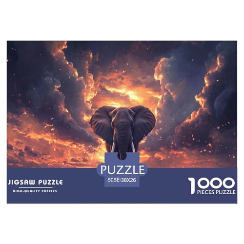 Elefanten Puzzle 1000-teilige Schwer Puzzle Spielzeug Lernspiel Impossible Herausforderungsspielzeug Für Erwachsene Und Kinder Ab 12 Jahren 38x26cm/1000pcs Elefanten Puzzle 1000-teilige Schwer Puzzle Spielzeug Lernspiel Impossible Herausforderungsspielzeug Für Erwachsene Und Kinder Ab 12 Jahren 38x26cm/1000pcs von JLZBXCUER