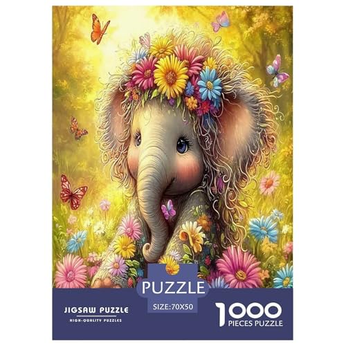 Elefanten Puzzle 1000-teilige Schwer Puzzle Spielzeug Lernspiel Impossible Herausforderungsspielzeug Für Erwachsene Und Kinder Ab 12 Jahren 70x50cm/1000pcs Elefanten Puzzle 1000-teilige Schwer Puzzle Spielzeug Lernspiel Impossible Herausforderungsspielzeug Für Erwachsene Und Kinder Ab 12 Jahren 70x50cm/1000pcs von JLZBXCUER