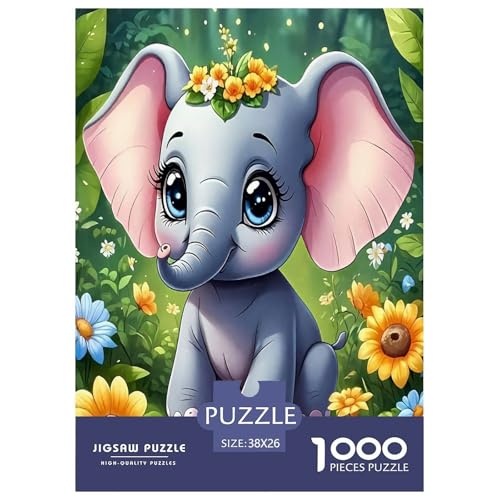Elefanten Puzzle 1000-teilige Schwer Puzzle Spielzeug Lernspiel Impossible Herausforderungsspielzeug Für Erwachsene Und Kinder Ab 14 Jahren 38x26cm/1000pcs Elefanten Puzzle 1000-teilige Schwer Puzzle Spielzeug Lernspiel Impossible Herausforderungsspielzeug Für Erwachsene Und Kinder Ab 14 Jahren 38x26cm/1000pcs von JLZBXCUER