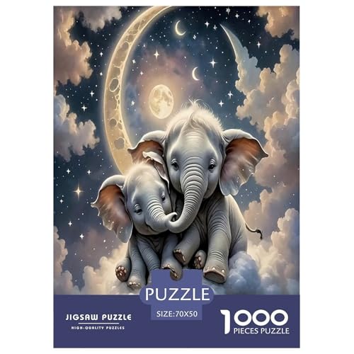 Elefanten Puzzle 1000-teilige Schwer Puzzle Spielzeug Lernspiel Impossible Herausforderungsspielzeug Für Erwachsene Und Kinder Ab 14 Jahren 70x50cm/1000pcs Elefanten Puzzle 1000-teilige Schwer Puzzle Spielzeug Lernspiel Impossible Herausforderungsspielzeug Für Erwachsene Und Kinder Ab 14 Jahren 70x50cm/1000pcs von JLZBXCUER
